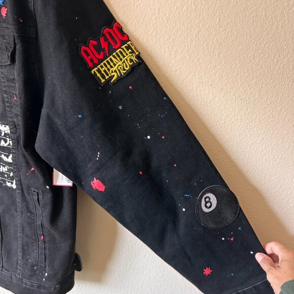 AC/DC Reason World Tour Commemorative black denim jacket XL & Pants jeans 40 - Picture 6 of 12